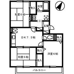 淀川フレマリール　Ⅱ棟の物件間取画像